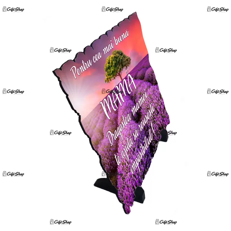 Pentru cea mai buna mama, placheta cu mesaj